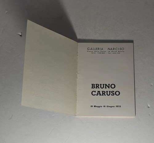 Bruno caruso catalogo mostra - bruno,