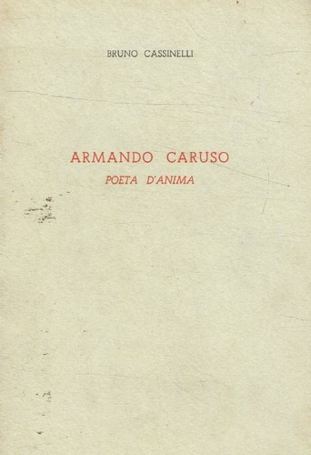 Armando caruso poeta - caruso., d'anima