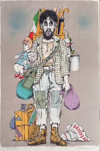 Bruno caruso litografia il - bruno, "il