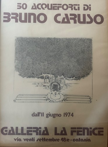 Manifesto mostra bruno caruso - mostra,